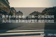 跨界合作全解析：日韩一区网站如何从内容创意到商业联盟形成协同效应