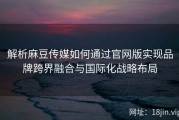 解析麻豆传媒如何通过官网版实现品牌跨界融合与国际化战略布局