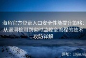 海角官方登录入口安全性能提升策略：从漏洞检测到实时监控全流程的技术攻防详解