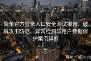 海角官方登录入口安全测试报告：破解攻击防范、异常检测与用户数据保护案例详析