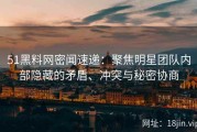 51黑料网密闻速递：聚焦明星团队内部隐藏的矛盾、冲突与秘密协商