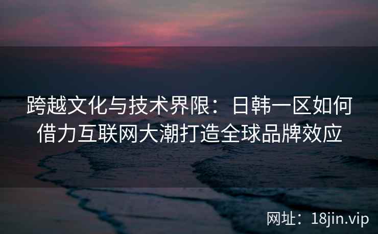 跨越文化与技术界限：日韩一区如何借力互联网大潮打造全球品牌效应